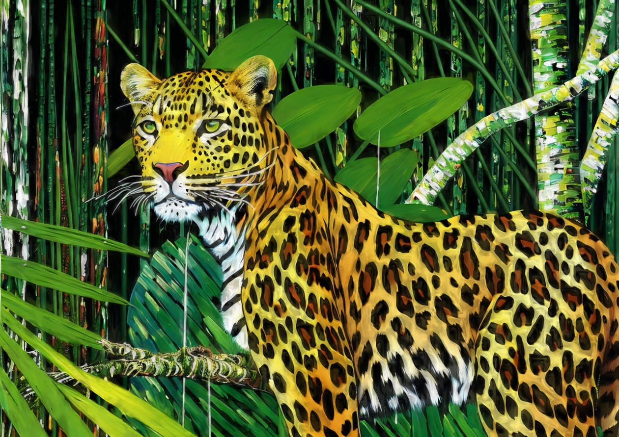 Animali: leopardo 1 da Josef Johann Michel