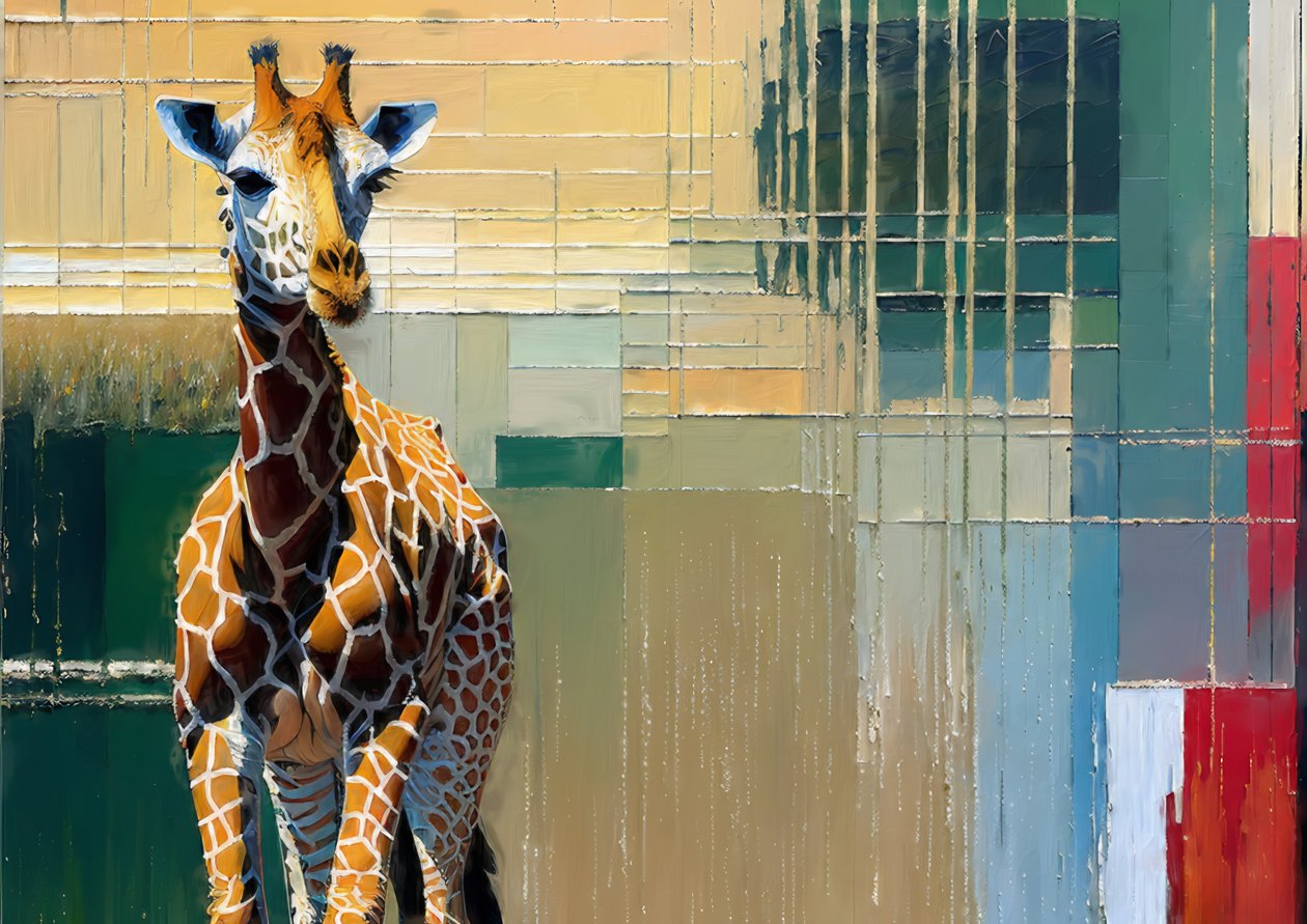 Animali: giraffe 4 da Josef Johann Michel