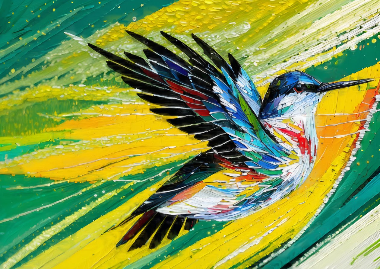 Animali: colibrì 1 da Josef Johann Michel