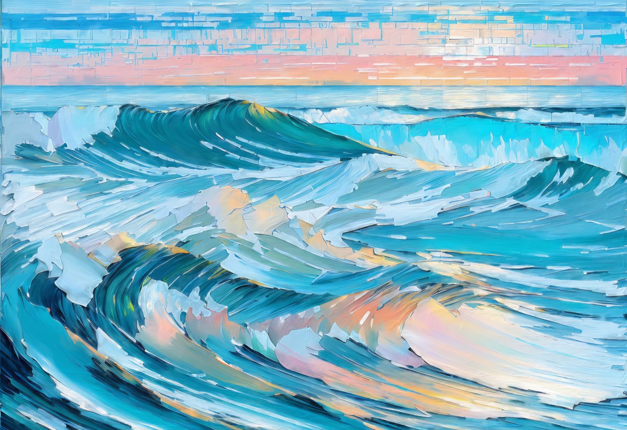 Onde oceano 01 da Josef Johann Michel