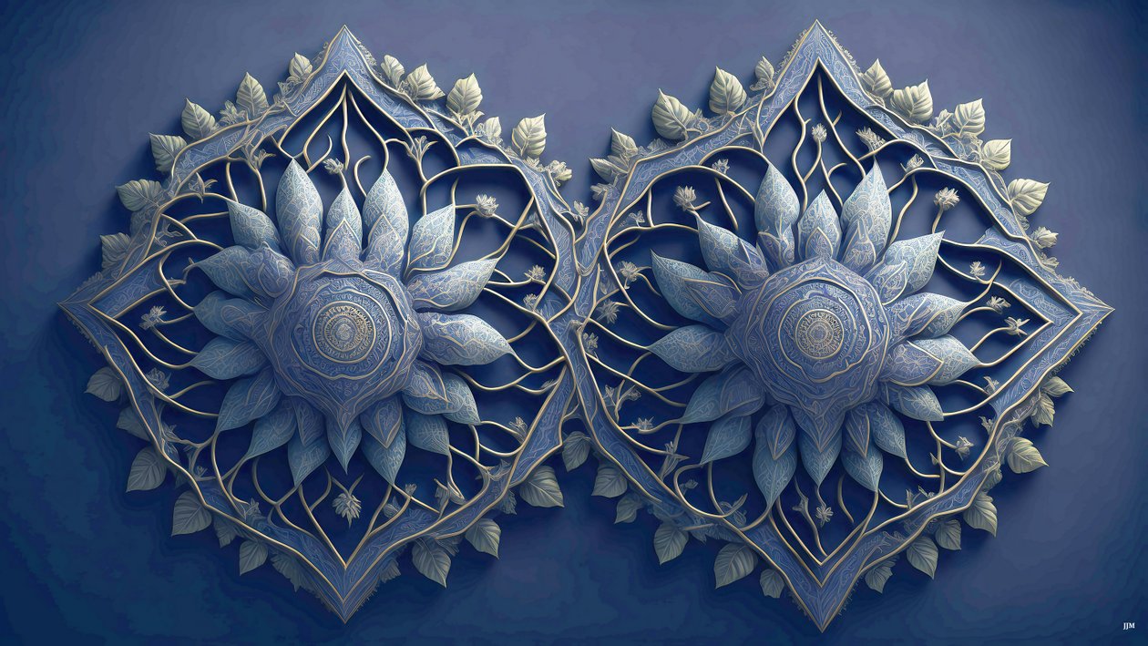 mandala: elementi africani_01 da Josef Johann Michel