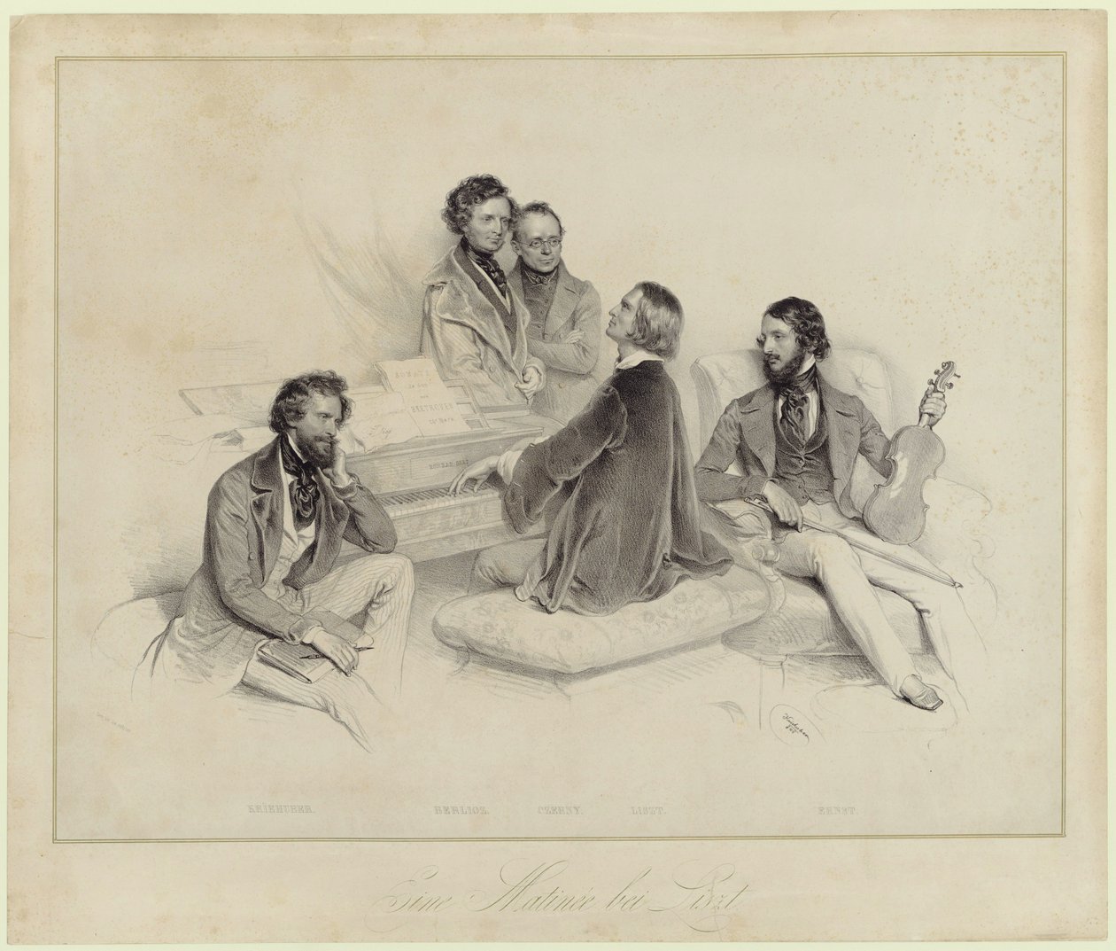 Una mattina con Franz Liszt da Josef Kriehuber