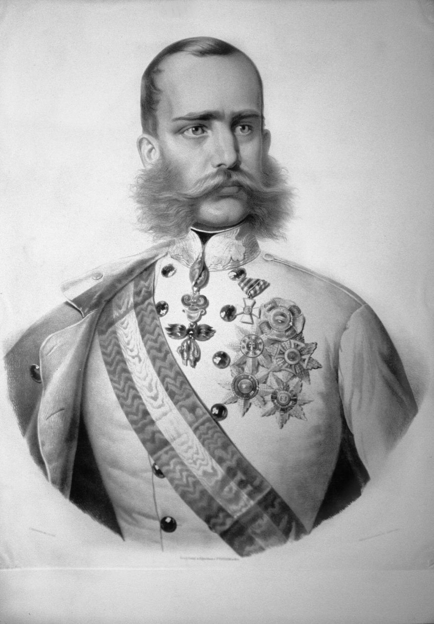 Franz Josef I. Kr. s.a. Litografia da Josef Kriehuber