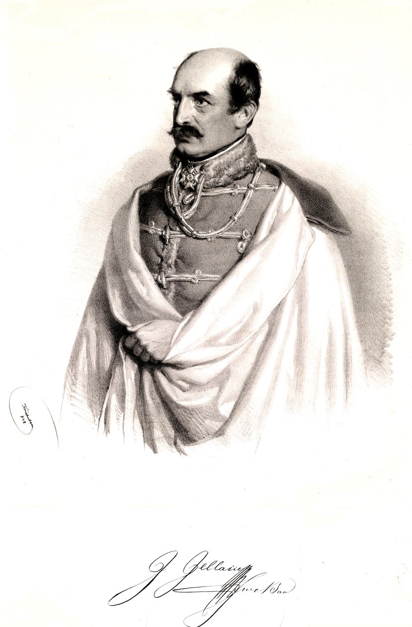 Josef Jellacic 1848 da Josef Kriehuber