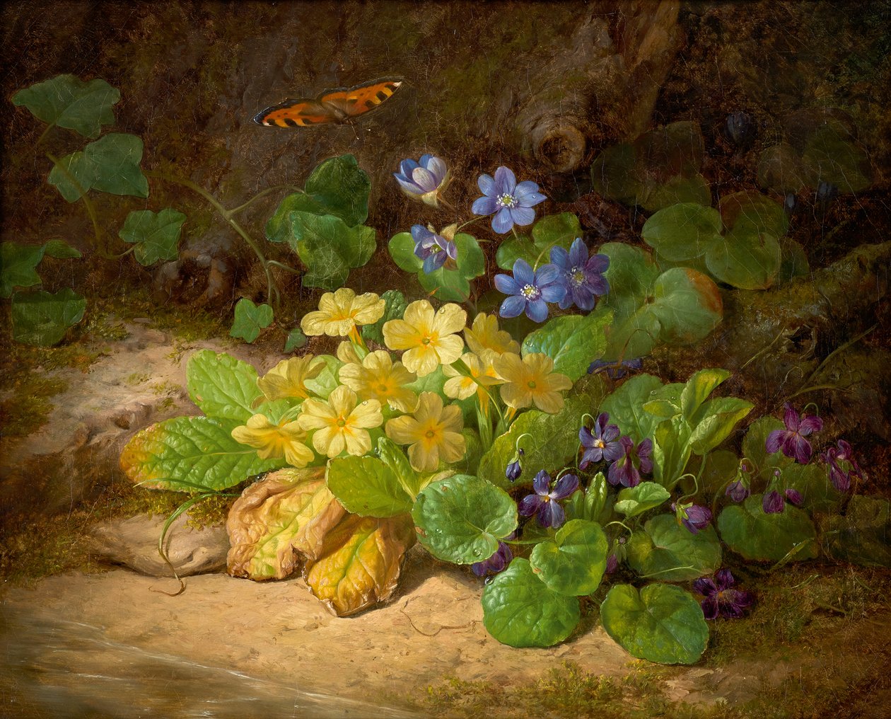 Piccolo pezzo floreale (fiori alpini) da Josef Lauer