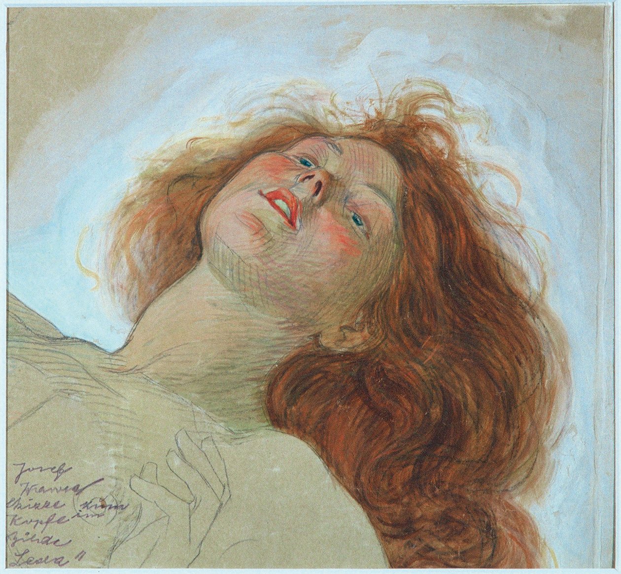 Schizzo per la testa di Leda da Josef Wawra