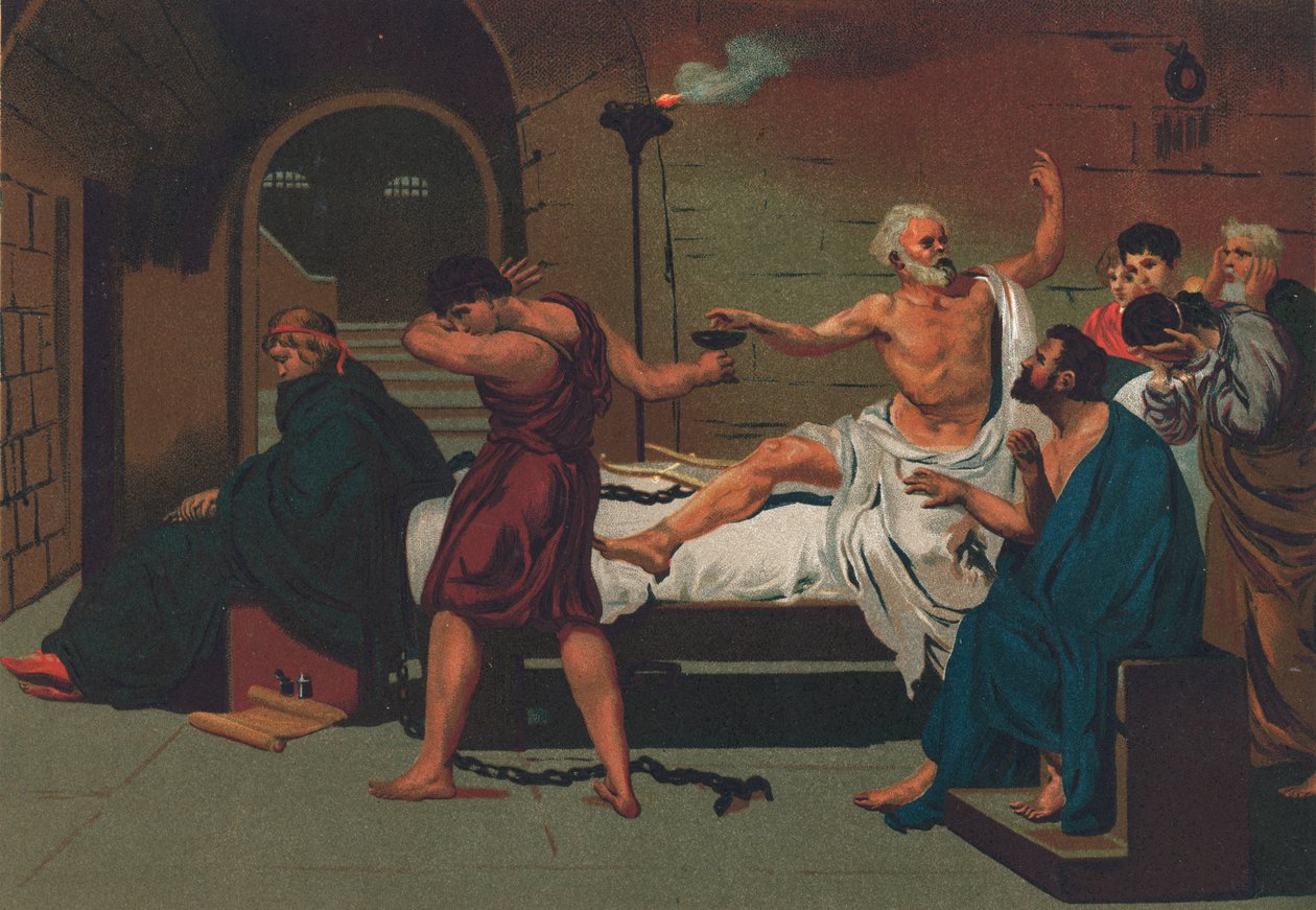 La morte di Socrate da Josep or Jose Planella Coromina