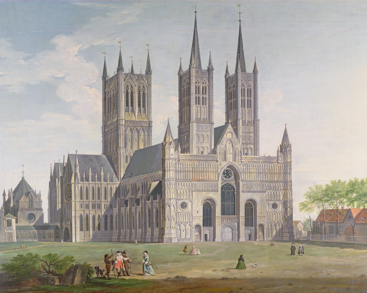 Cattedrale di Lincoln da ovest da Joseph Baker