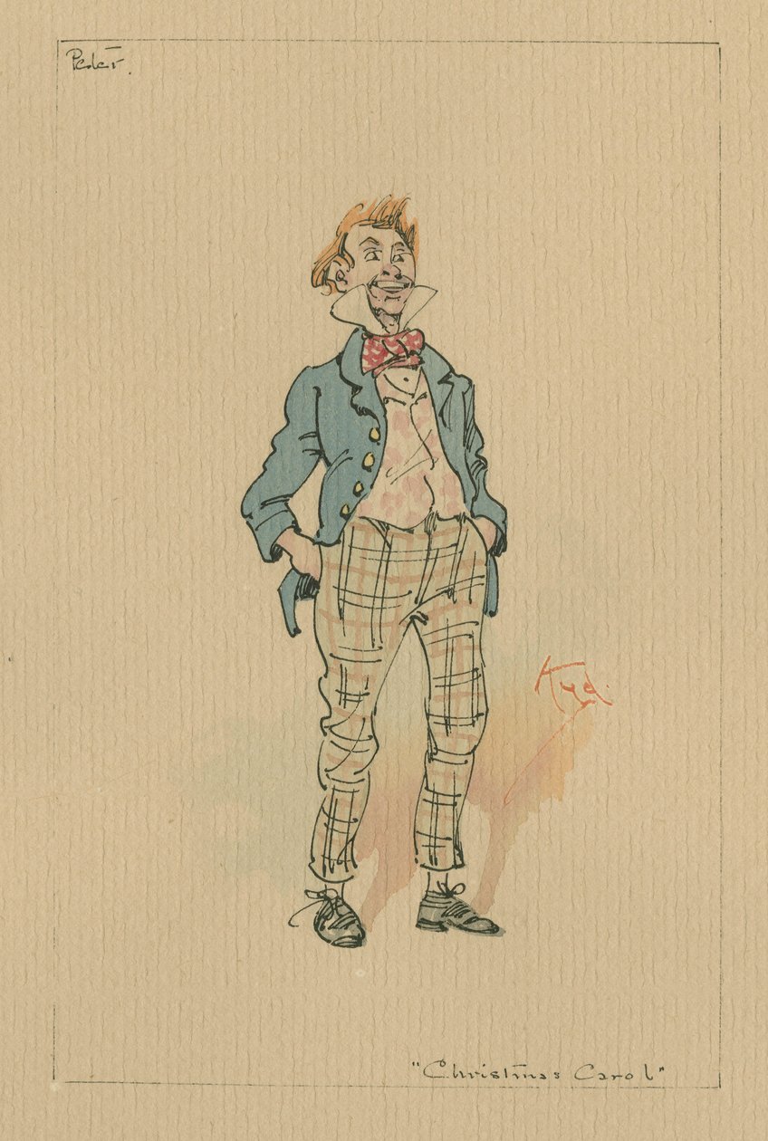 Peter Cratchit - Un Canto di Natale, c.1920s da Joseph Clayton Clarke