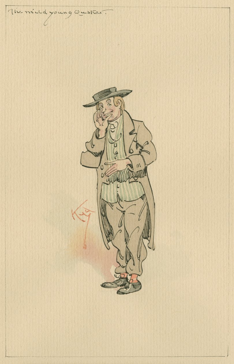 Il giovane quacchero mite, c.1920 da Joseph Clayton Clarke