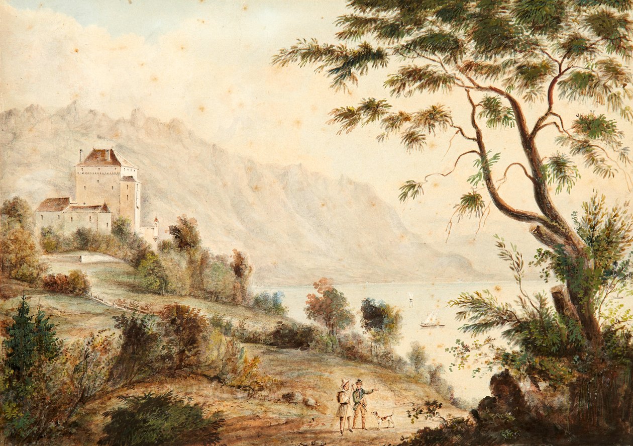 Il castello di Chatelard da Joseph Eugène Desvernois