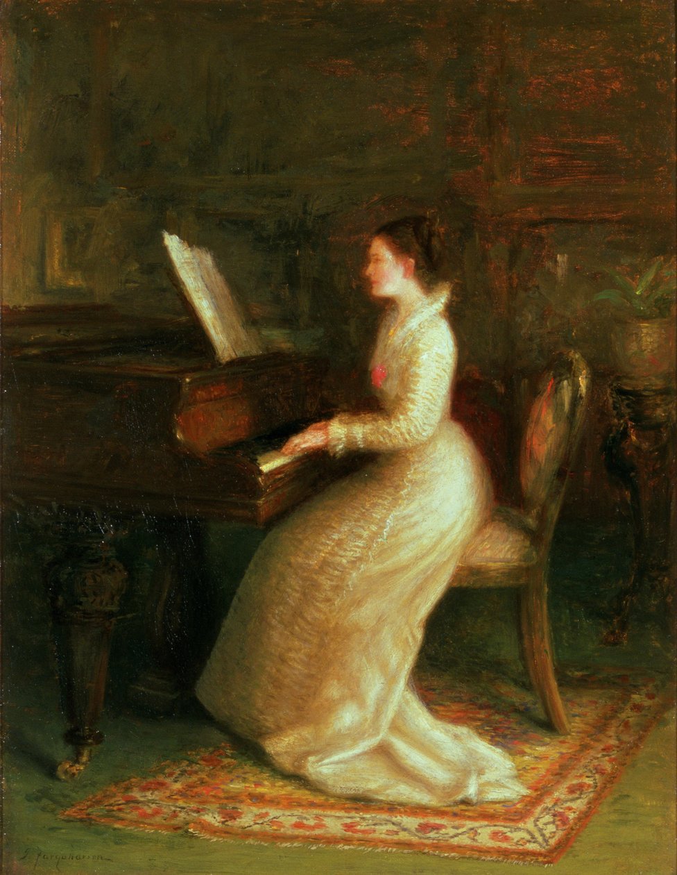Signora al pianoforte da Joseph Farquharson