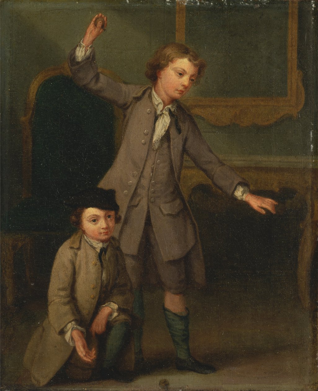 Ritratto di due ragazzi, probabilmente Joseph e John Joseph Nollekens da Joseph Francis Nollekens