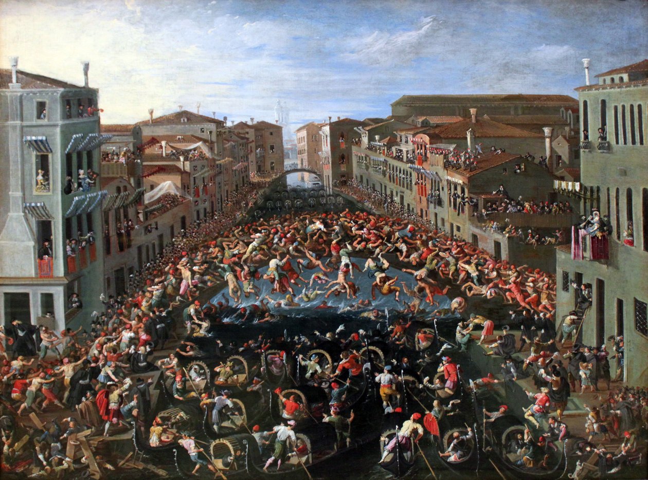Competizione sul Ponte dei Pugni a Venezia da Joseph Heintz der Jüngere
