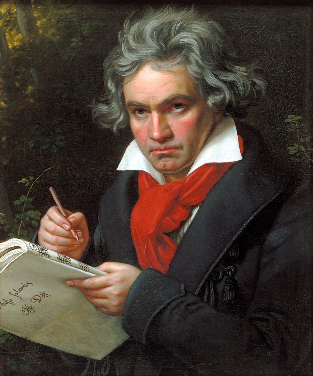 Ritratto di Ludwig van Beethoven mentre compone la Missa Solemnis da Joseph Carl Stieler