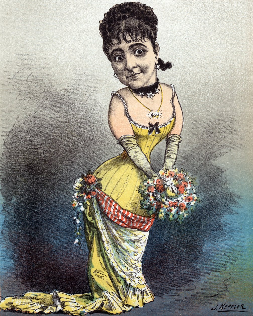 Adelina Patti, la prima donna eterna, 1881 da Joseph Keppler