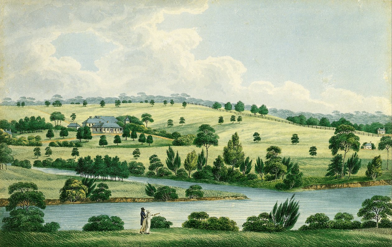 Residenza di John Macarthur Esq vicino a Parramatta N.S.W. da Joseph Lycett