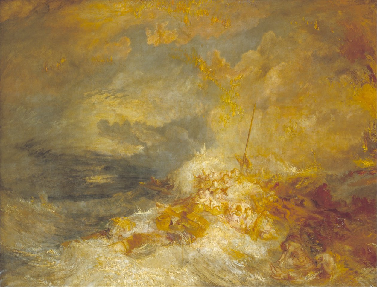 Un disastro in mare da Joseph Mallord William Turner