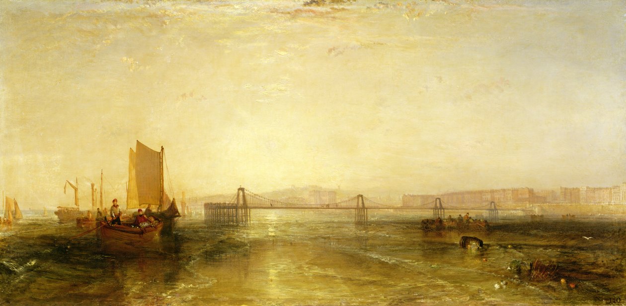 Brighton dal mare, c.1829 da Joseph Mallord William Turner
