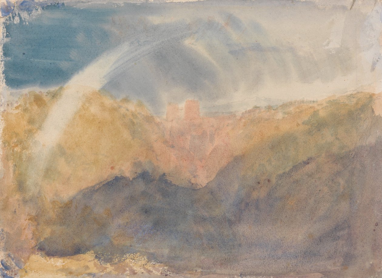 Castello di Crichton (Paesaggio montuoso con arcobaleno) da Joseph Mallord William Turner