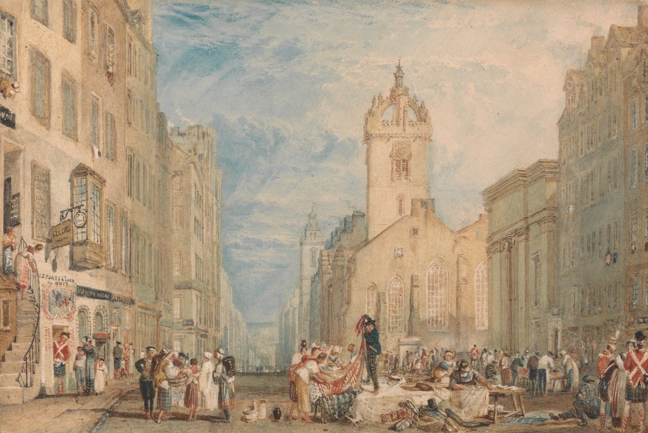 High Street, Edimburgo da Joseph Mallord William Turner