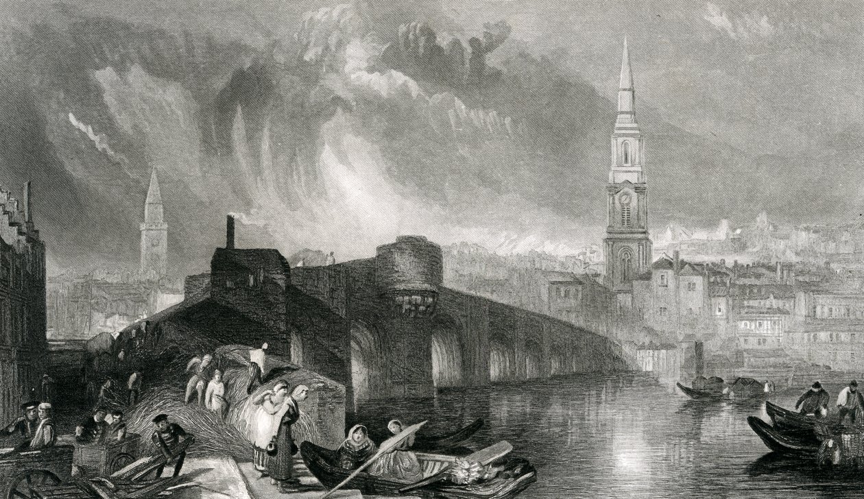 Inverness, inciso da W. Miller, 1836 da Joseph Mallord William Turner