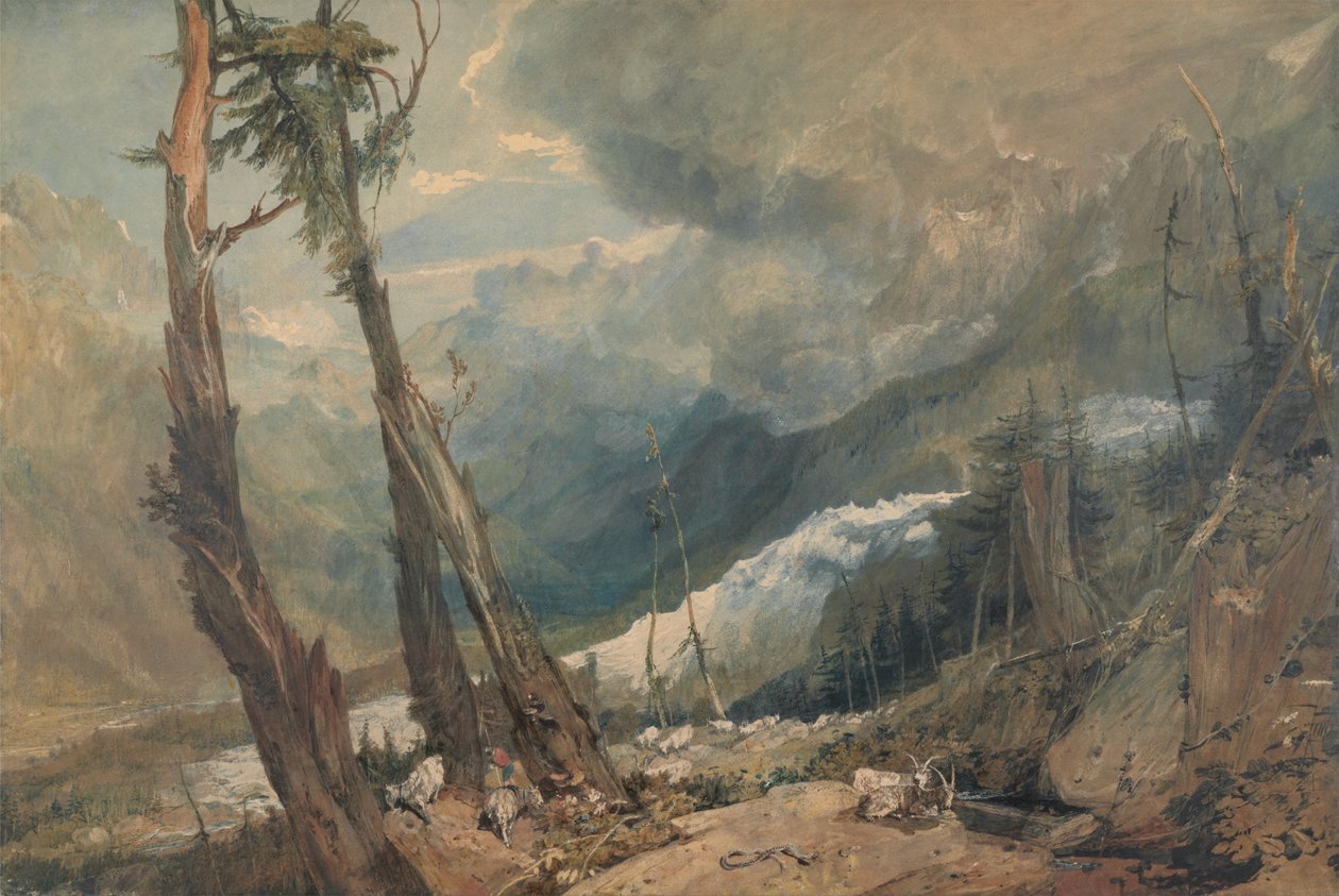 Mer de Glace, nella valle di Chamouni, Svizzera da Joseph Mallord William Turner