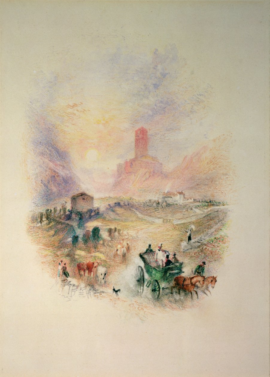 Sir Walter Scott visita Smallholm Tower da Joseph Mallord William Turner