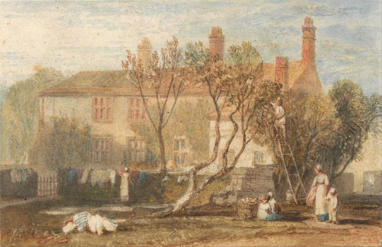 Steeton Manor House, vicino a Farnley da Joseph Mallord William Turner