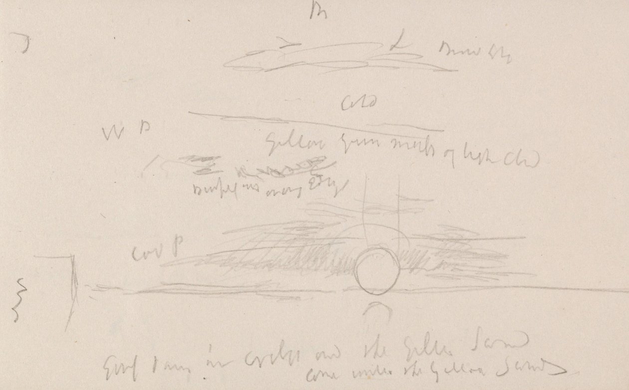 Il Taccuino del Canale da Joseph Mallord William Turner
