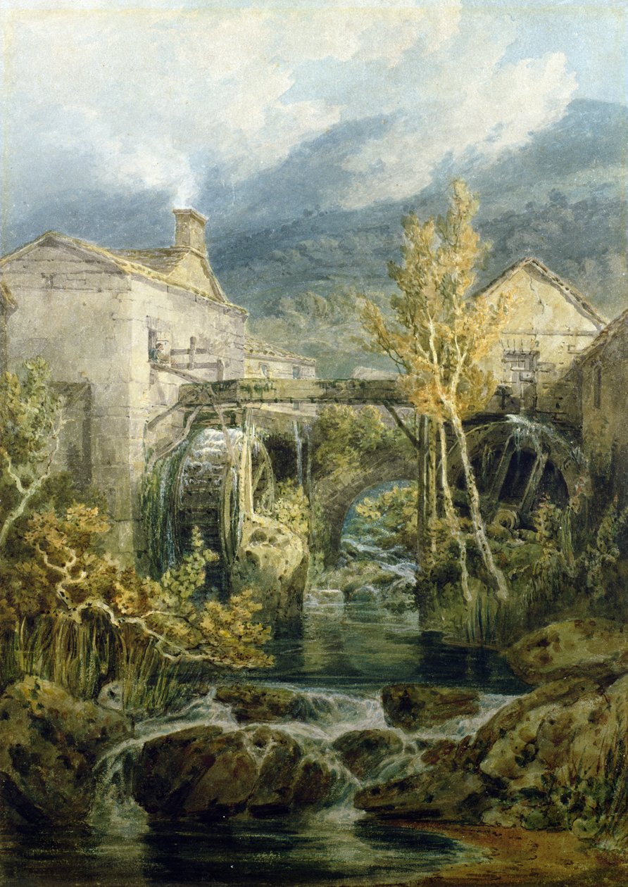 Il vecchio mulino, Ambleside da Joseph Mallord William Turner