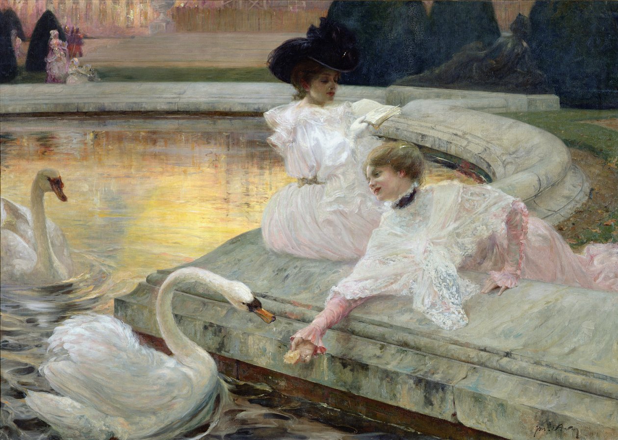 I cigni, 1900 da Joseph Marius Avy