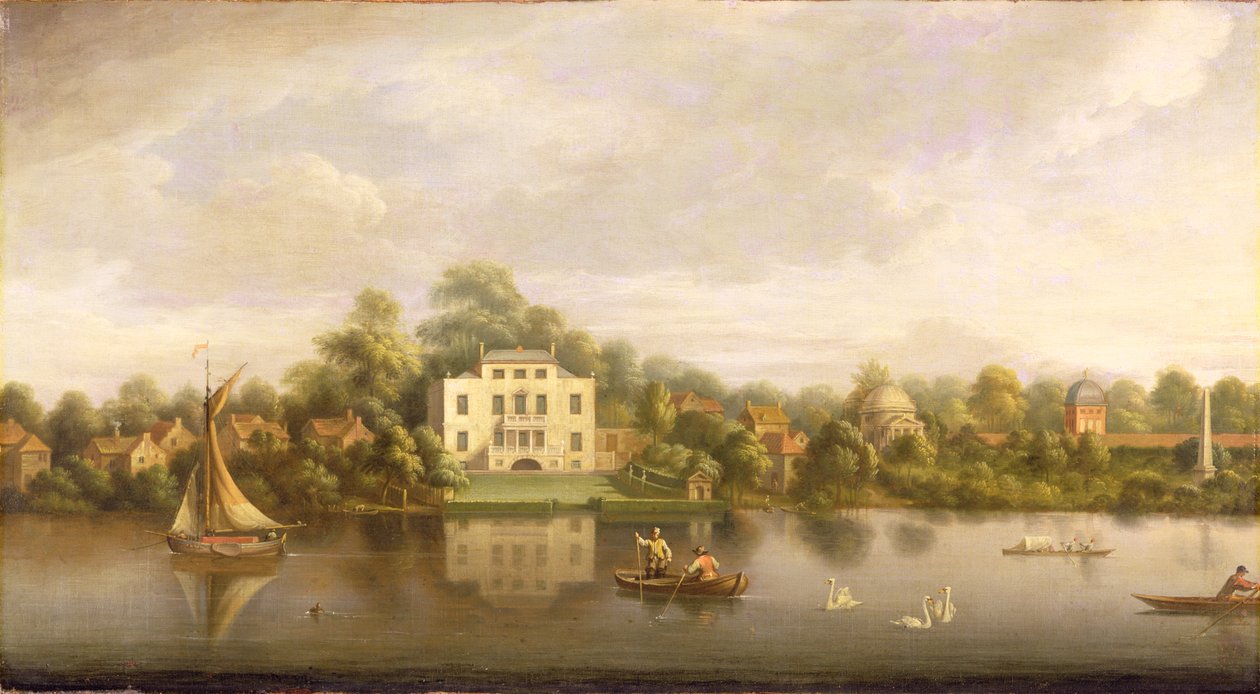 Villa del Papa, Twickenham, c.1765 da Joseph Nickolls