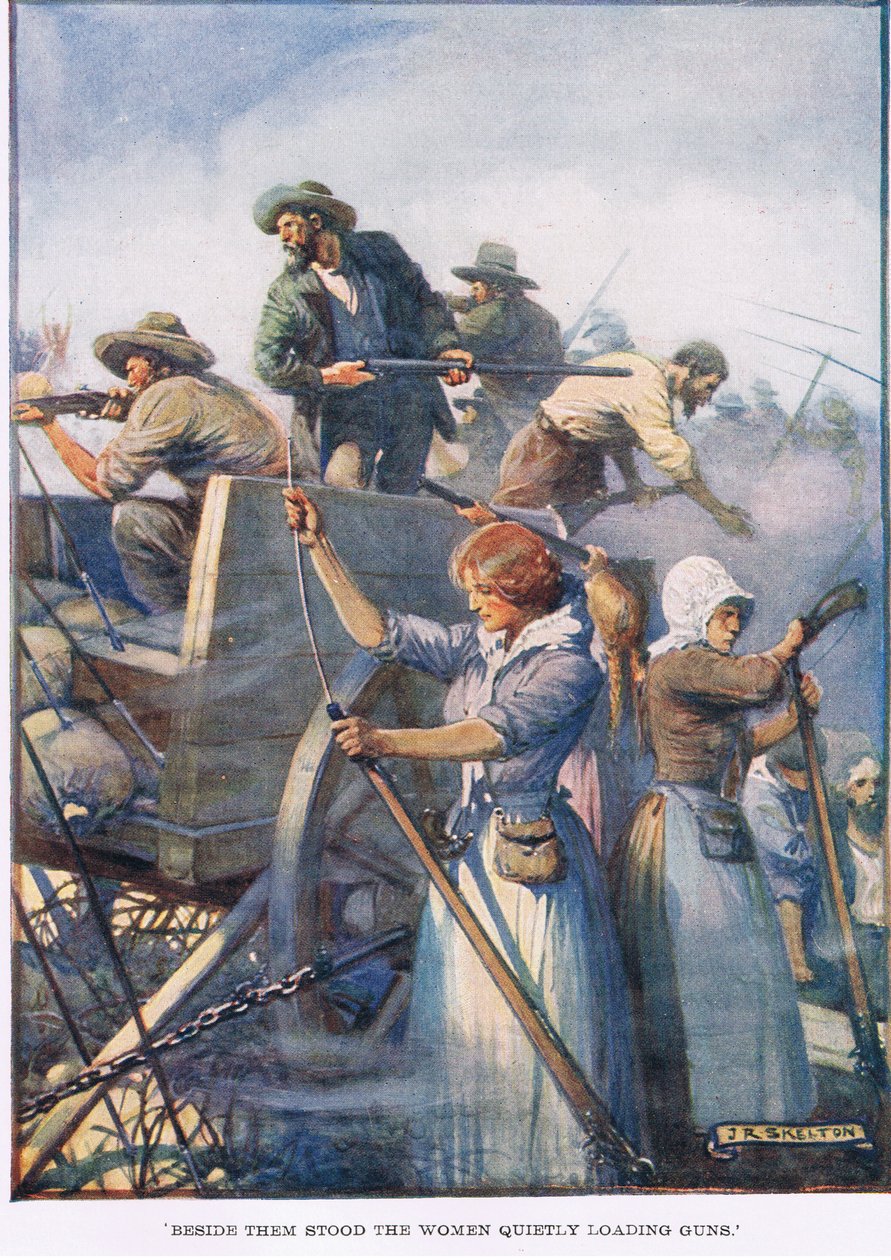 Accanto a loro stavano le donne che caricavano tranquillamente i fucili da Joseph Ratcliffe Skelton