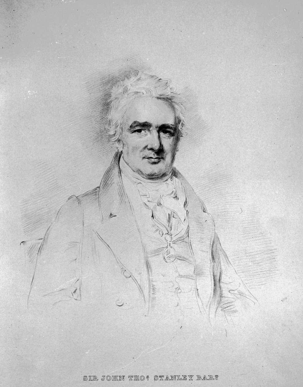 Sir John Thomas Stanley Bart, 1° Lord Stanley di Alderley, inciso da Isaac W. Slater da Joseph Slater