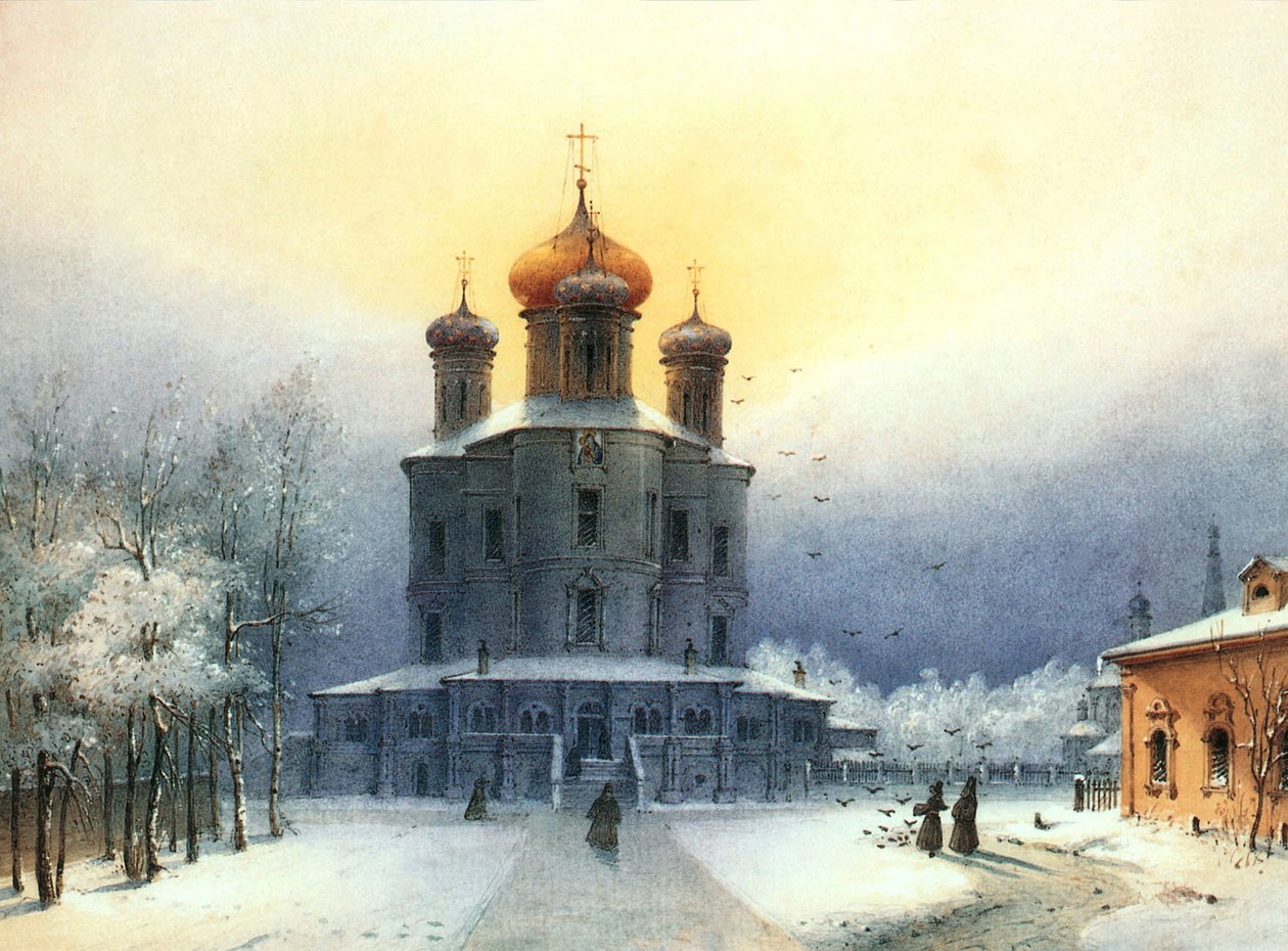 Monastero di Donskoy da Joseph Andreas Weiss
