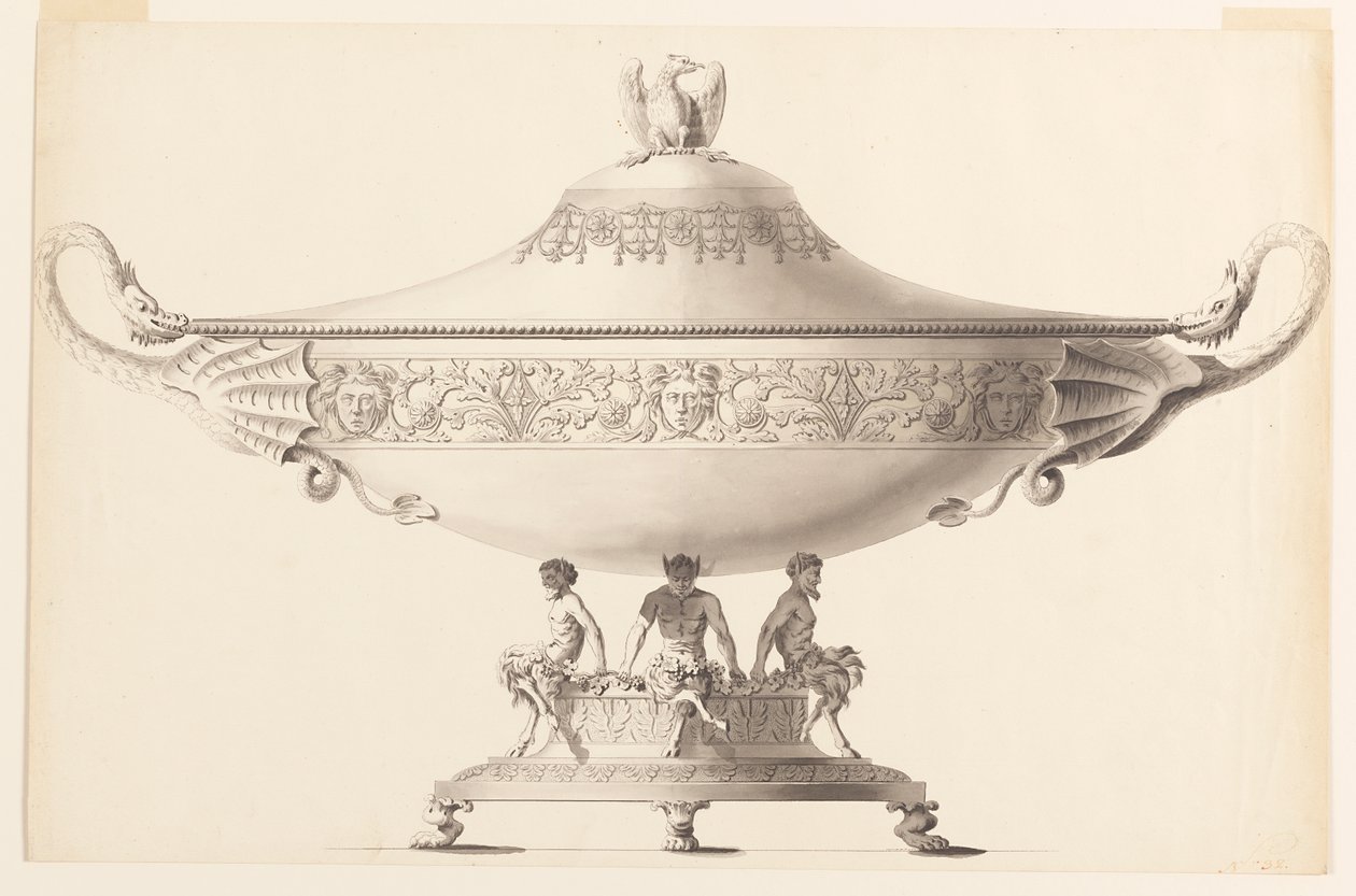 Progetto per una zuppiera da Joseph Anton Seethaler Ii