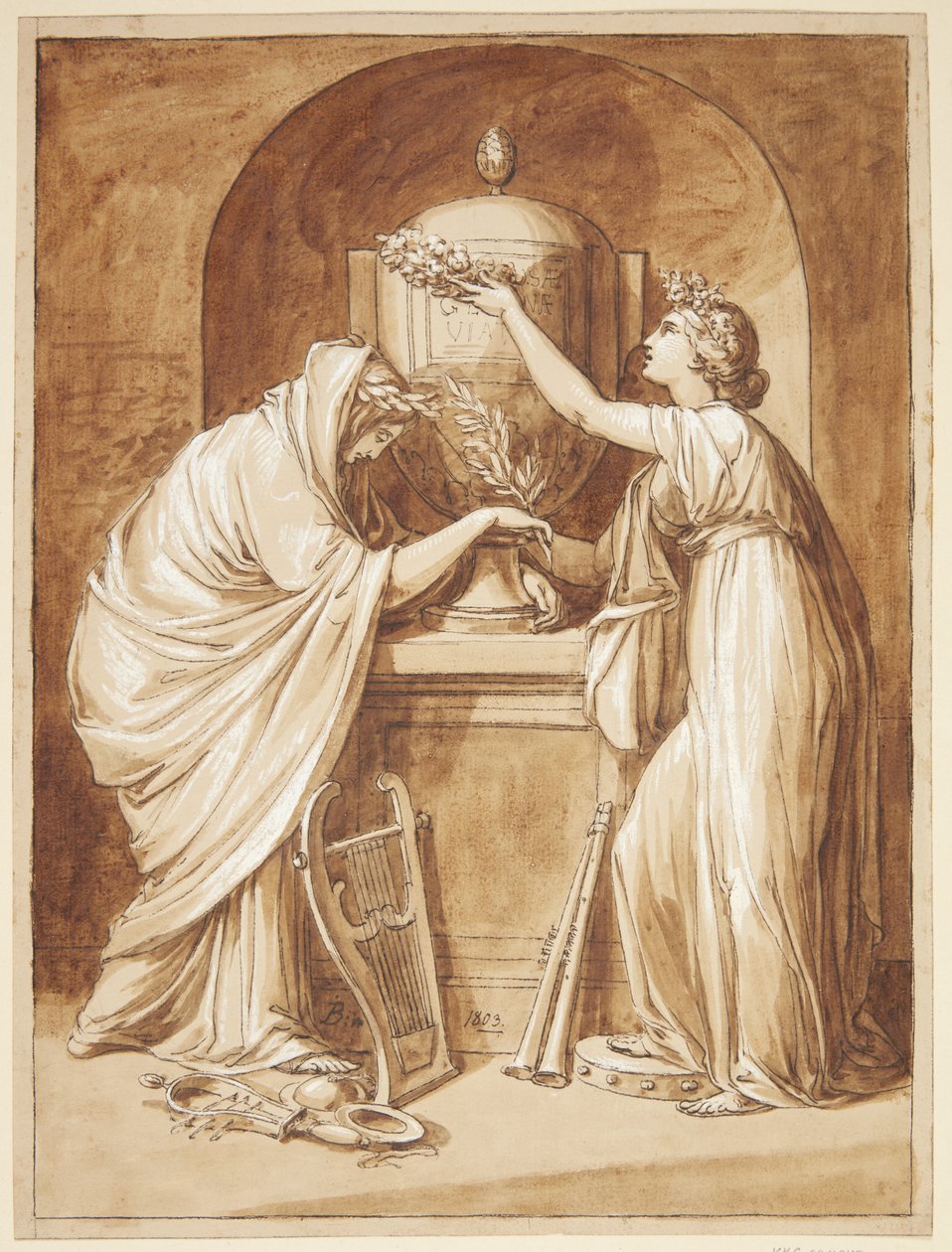 Disegno allegorico da Joseph Bergler