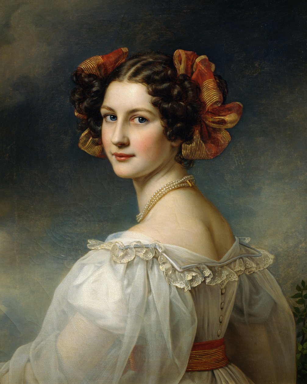 Ritratto di Auguste Strobl da Joseph Carl Stieler