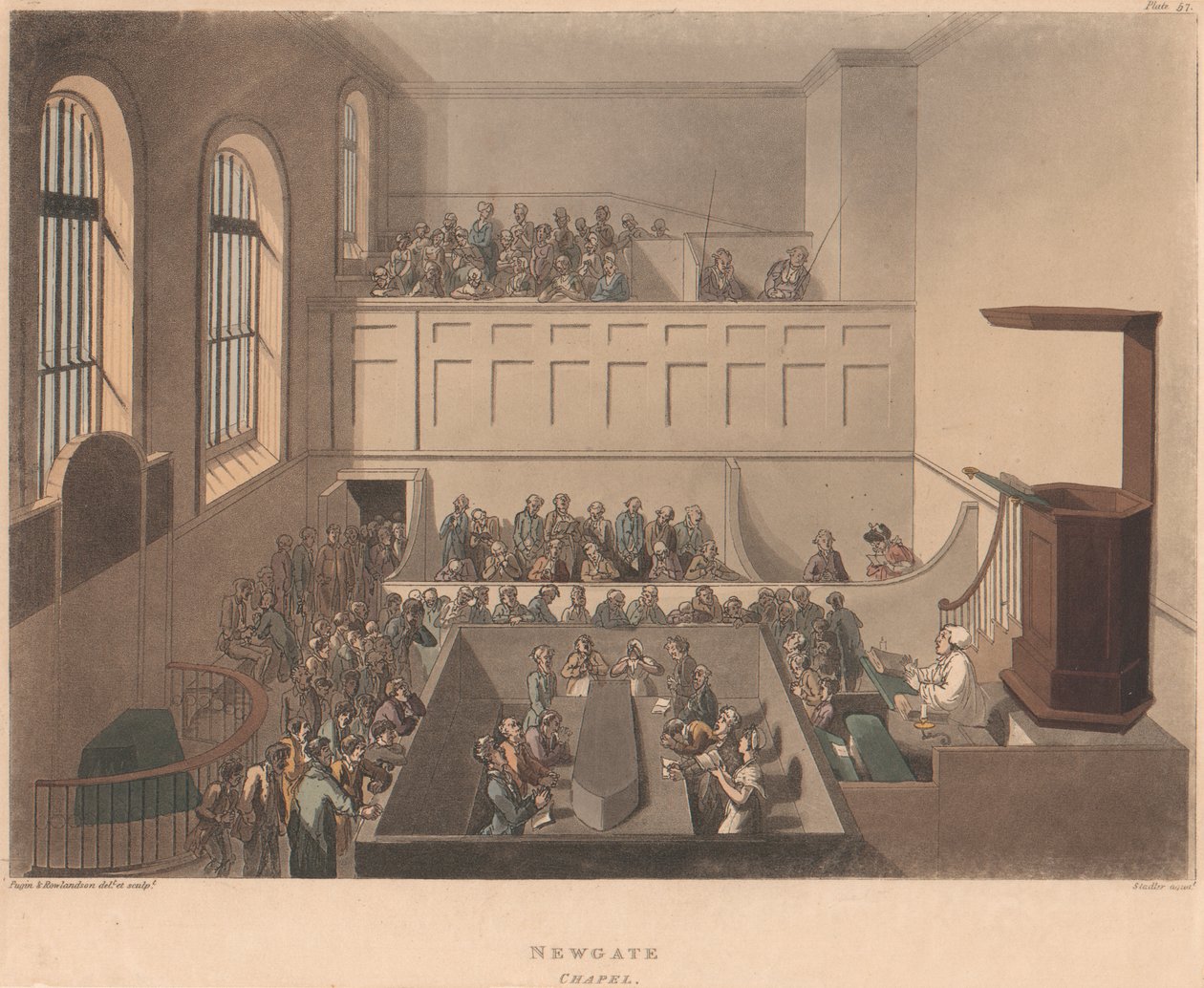Cappella di Newgate da Joseph Constantine Stadler