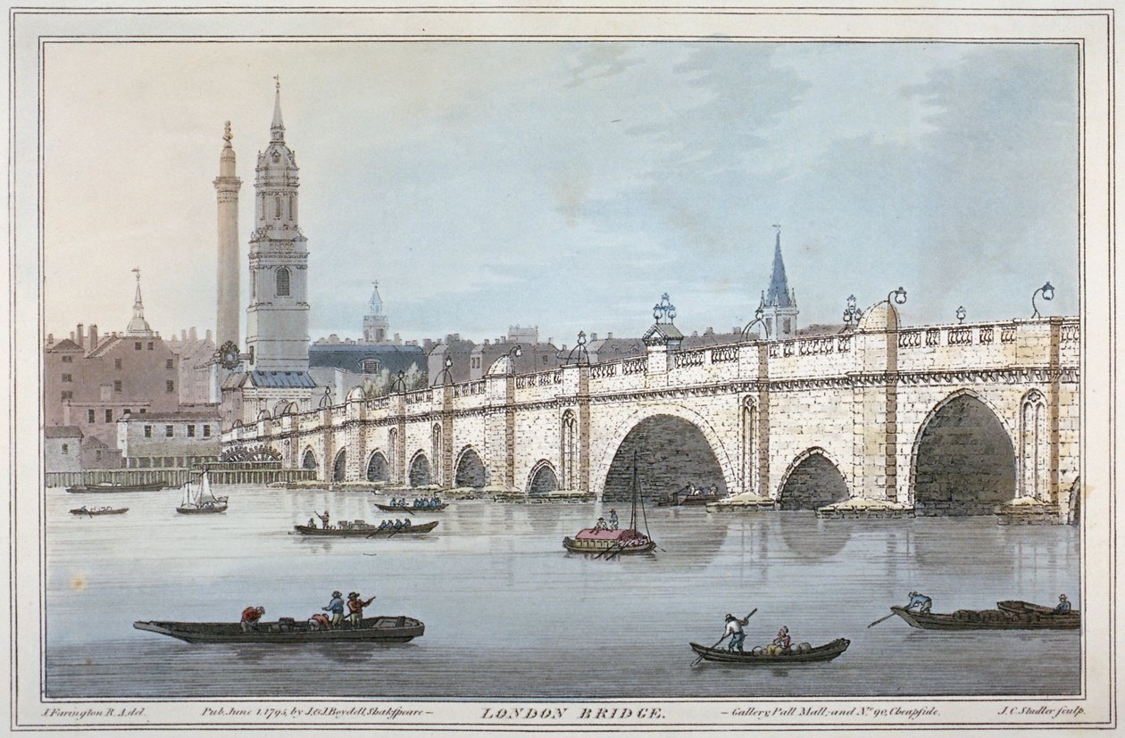 Vecchio Ponte di Londra, 1795 da Joseph Constantine Stadler