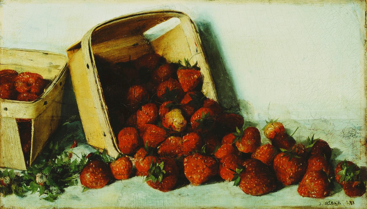 Cesto di fragole da Joseph Decker