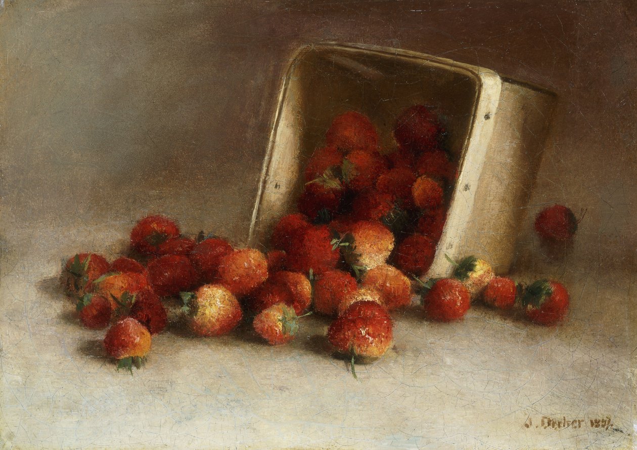 Cassetta di Fragole, 1897 da Joseph Decker