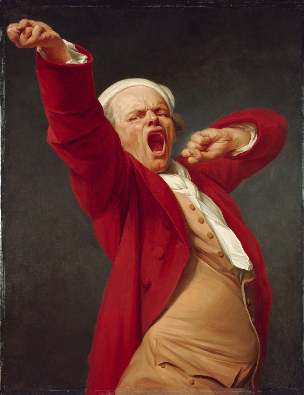 Autoritratto, sbadigliando da Joseph Ducreux