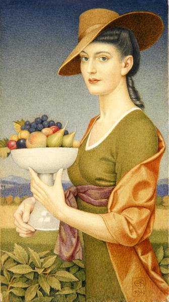 Un piatto di frutta da Joseph Edward Southall