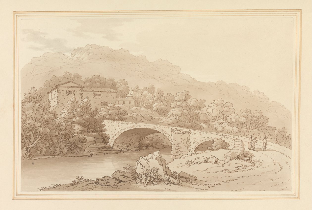 Ponte di Brathay da Joseph Farington