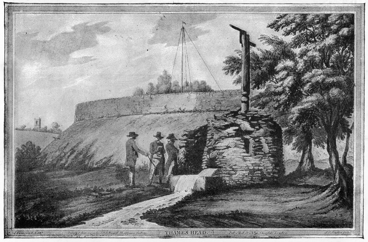 Testa del Tamigi, 1793 da Joseph Farington