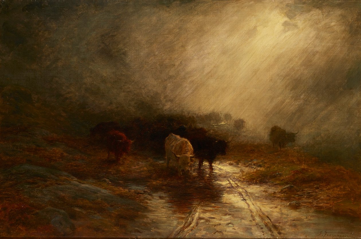 Bovini nella nebbia da Joseph Farquharson