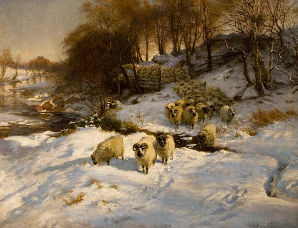 Pecore nella neve da Joseph Farquharson