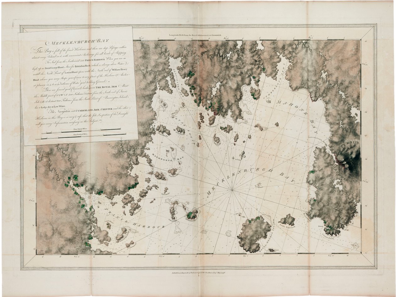 Baia di Meclemburgo da Joseph Frederick Wallet DesBarres